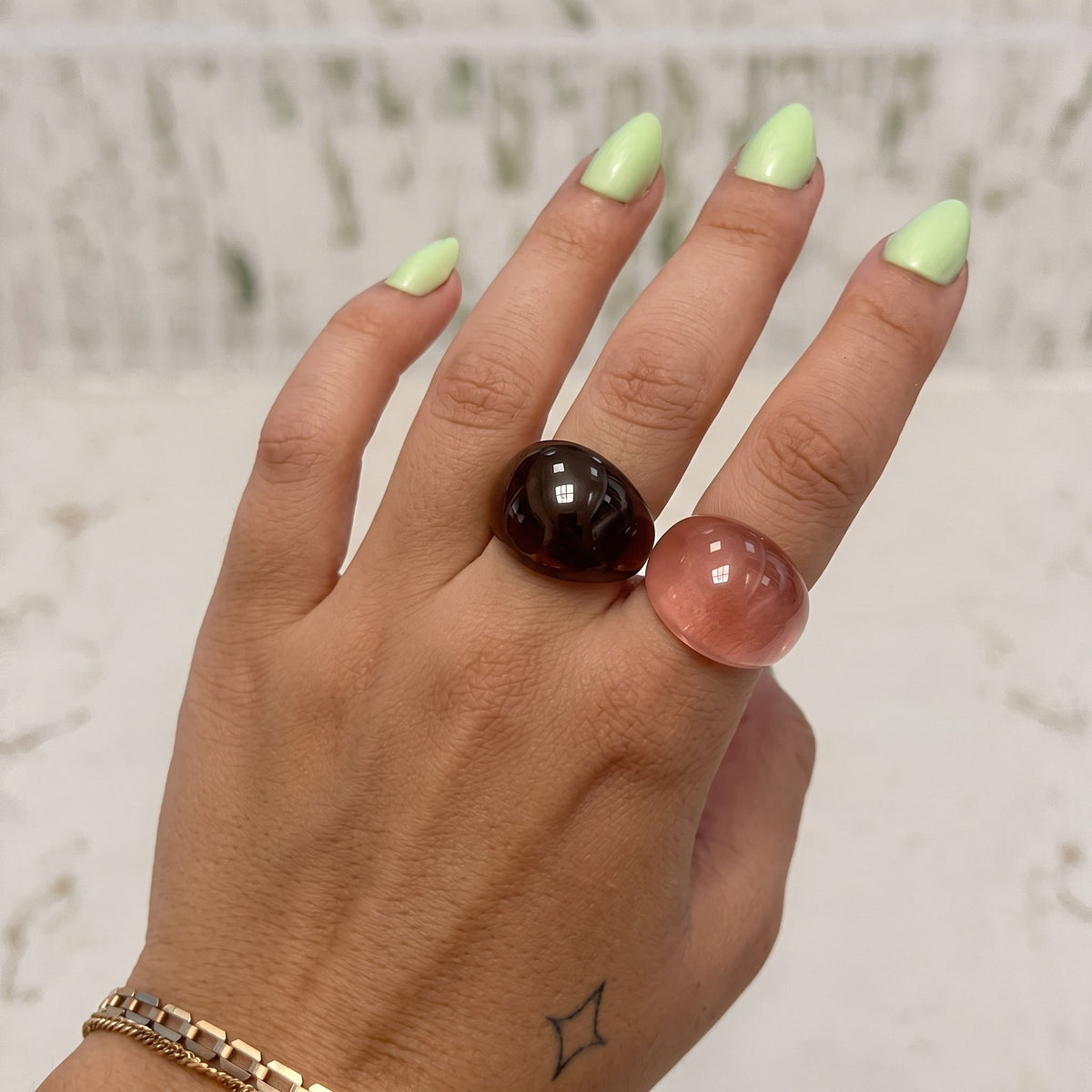 Clara Noir Orb Ring