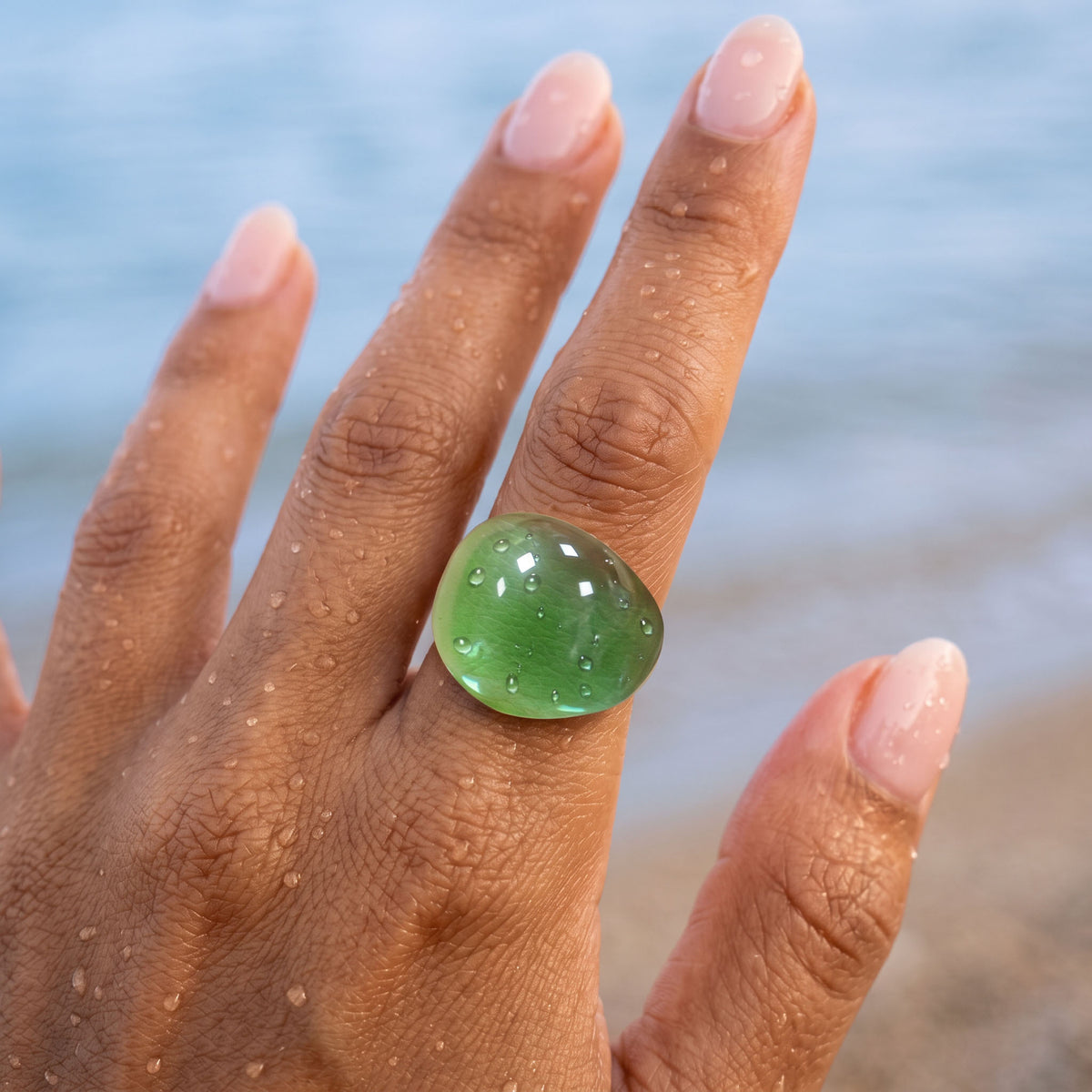 Clara Noir Orb Ring