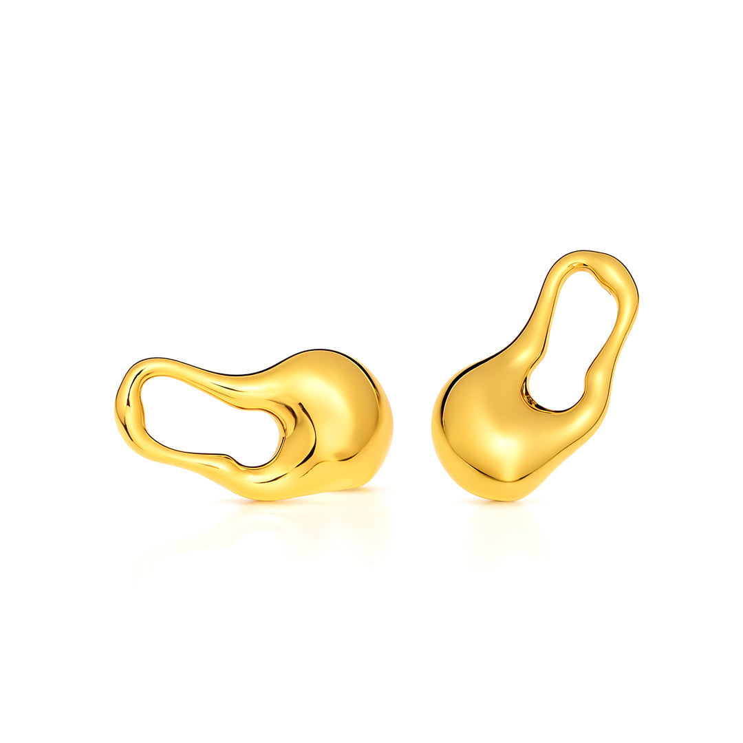 Iris Sculptural Drops Earrings For Women - Amalfa