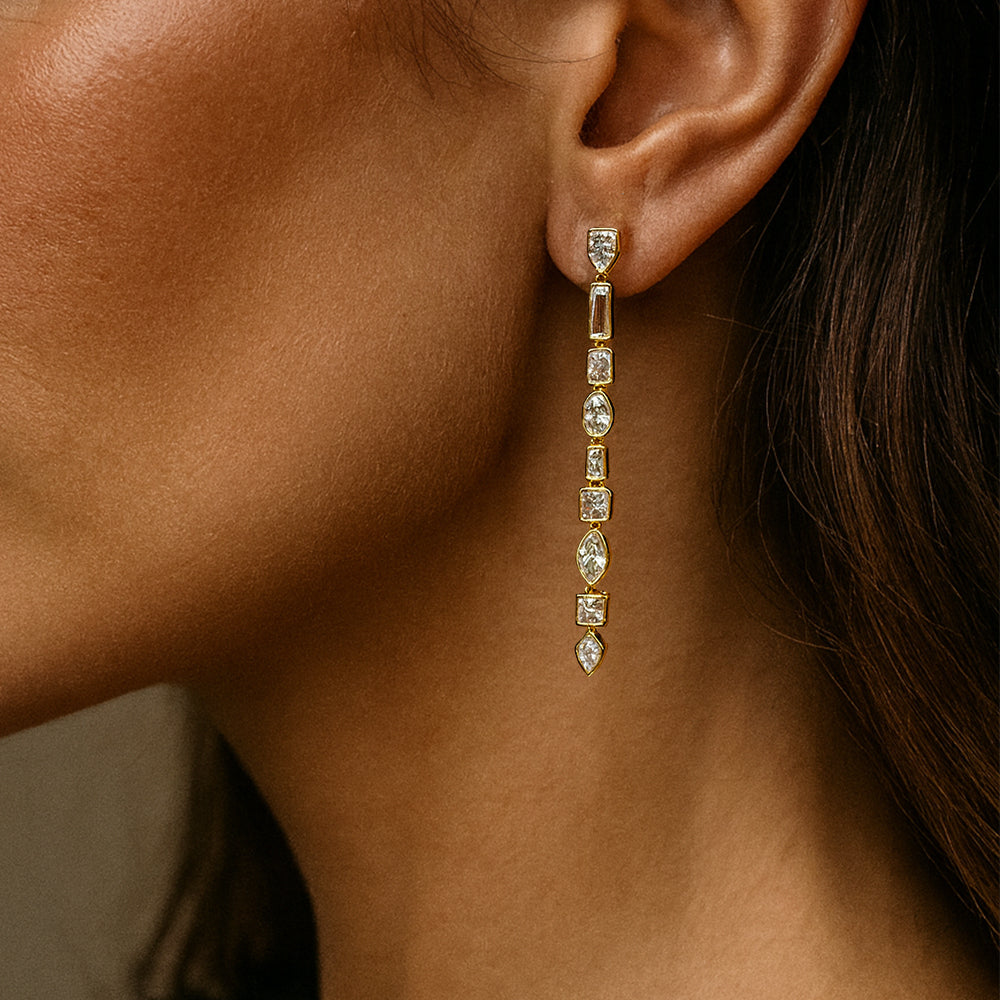 Sophie Geometric Earrings for Women - Amalfa