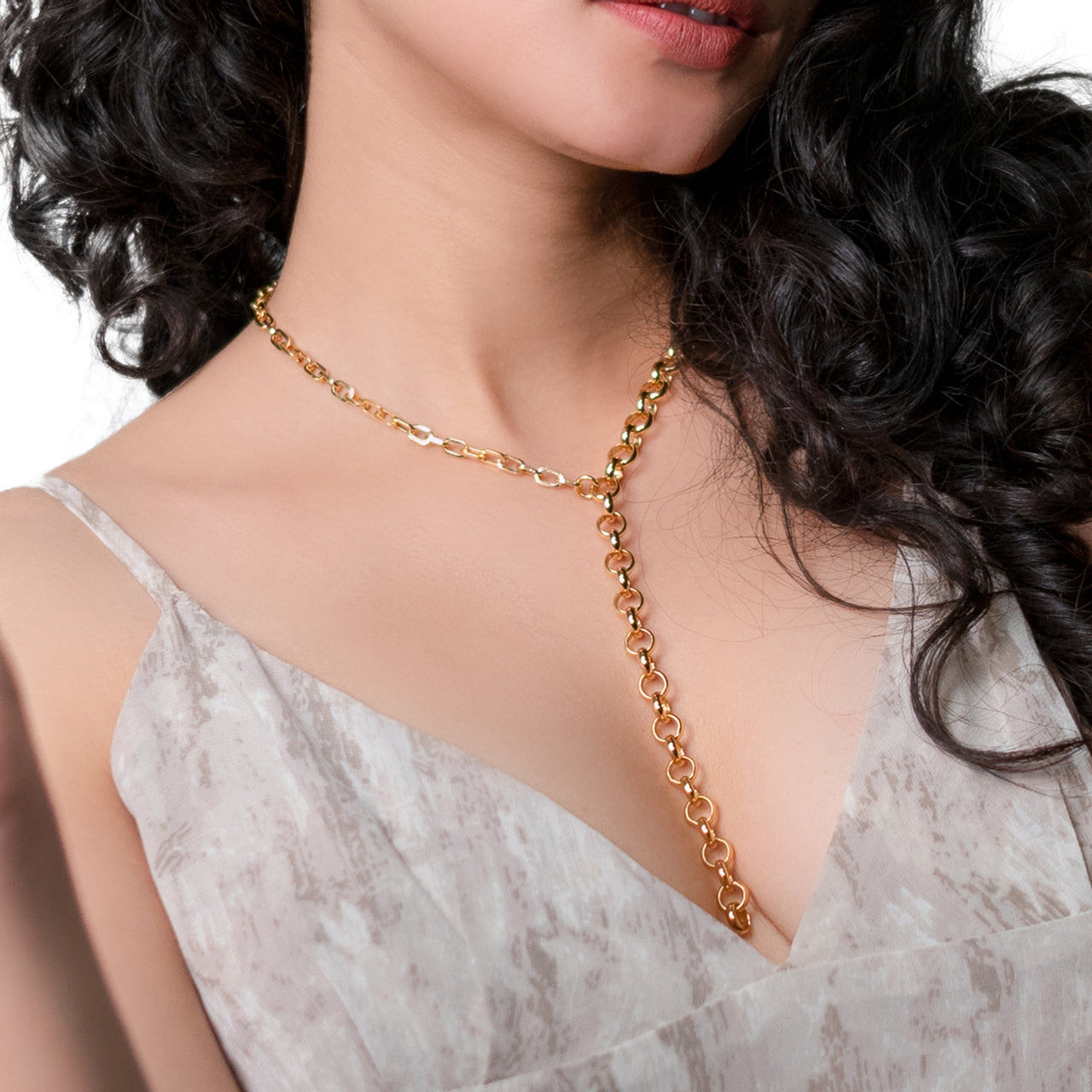 Ivy Dual Gold Chain Necklace