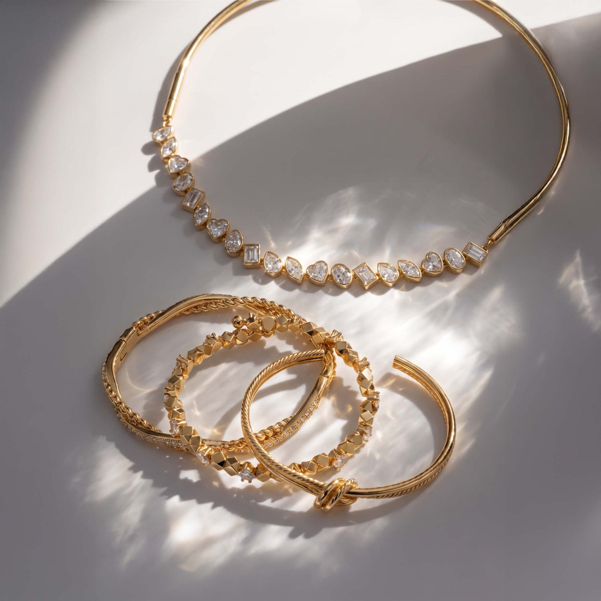 Aurelia Crystal Collar Jewellery Set