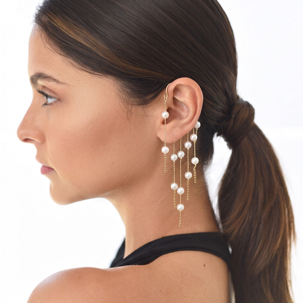 Elaris Pearl Drop Ear Cuff