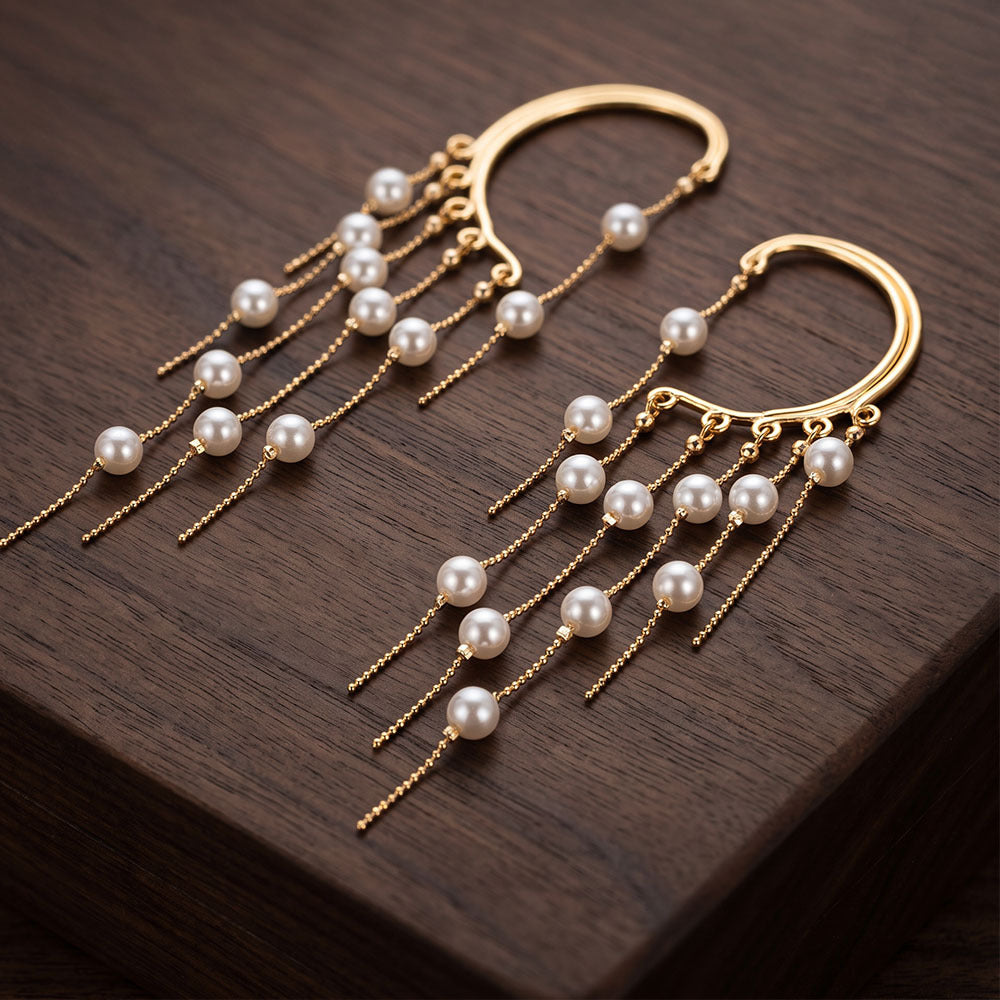 Elaris Pearl Drop Ear Cuff