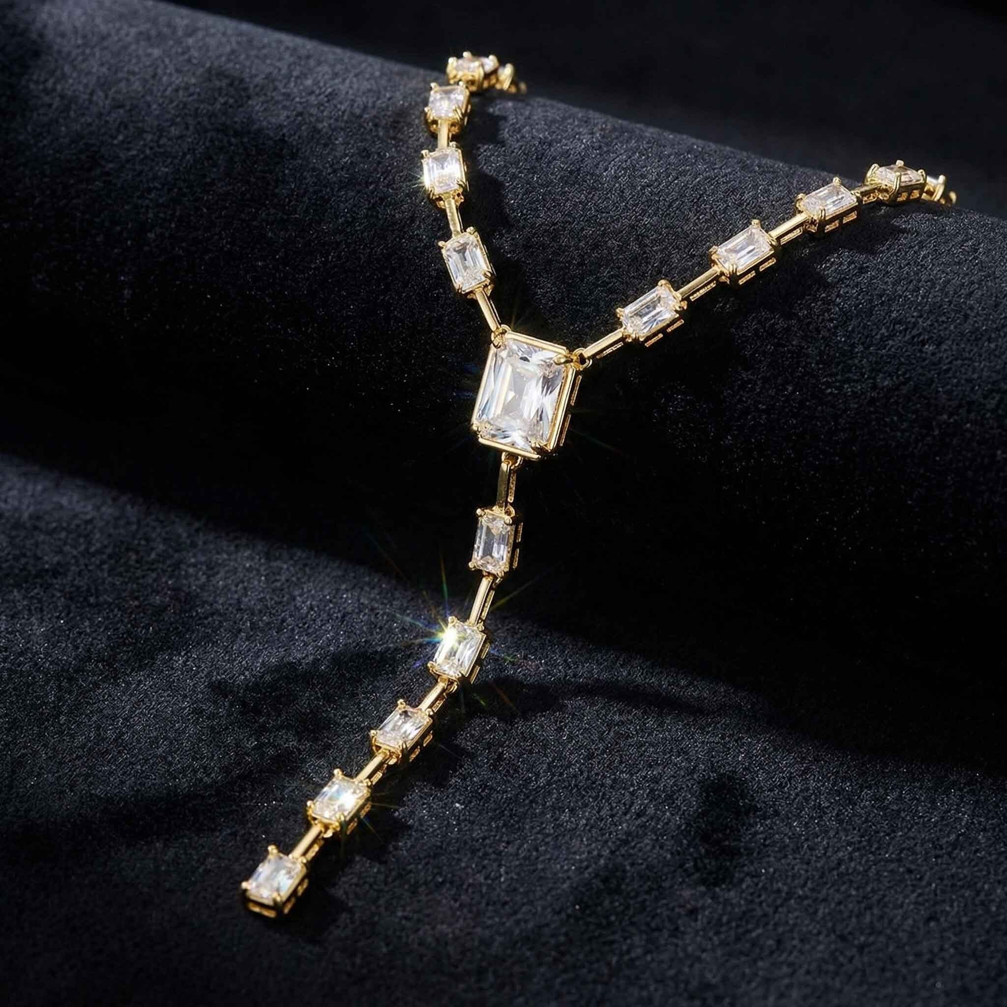 Emerald Cut Necklace for Women