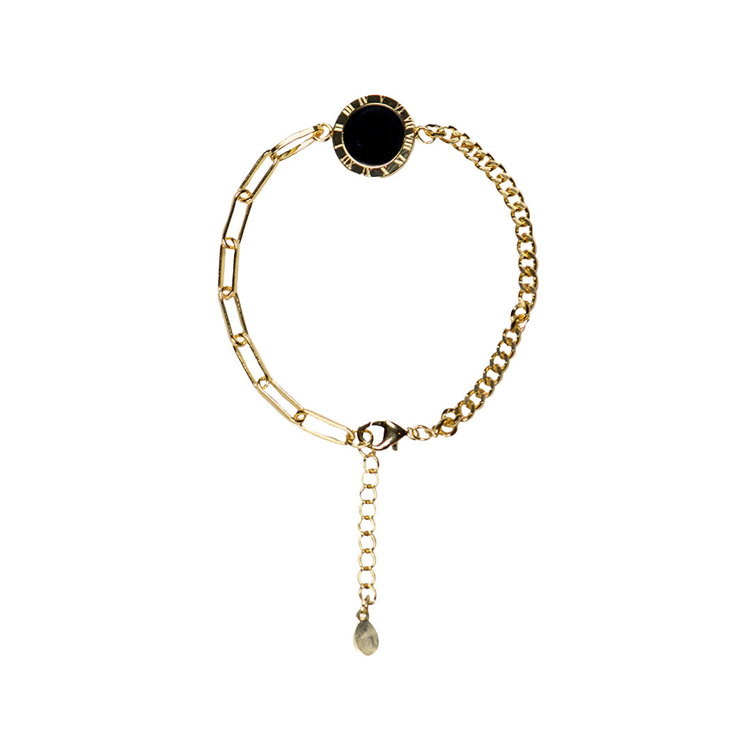 Midnight Elegance 18k Gold Plated Bracelet - Amalfa
