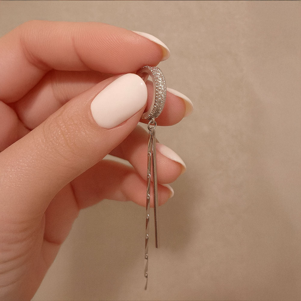 Crystal Drop Bar Earring for Women - Amalfa