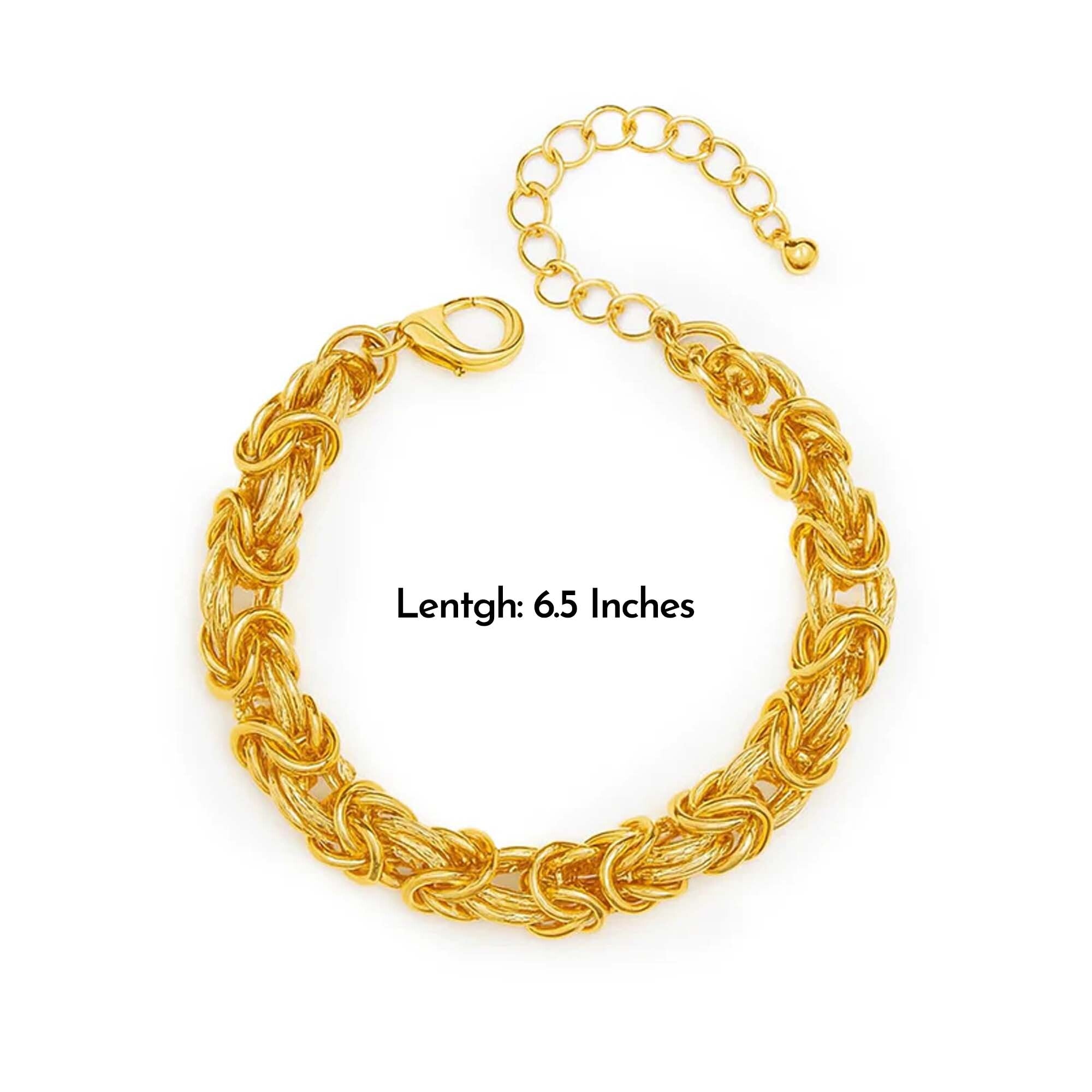 Textured Rope Chain Link Bracelet for Women