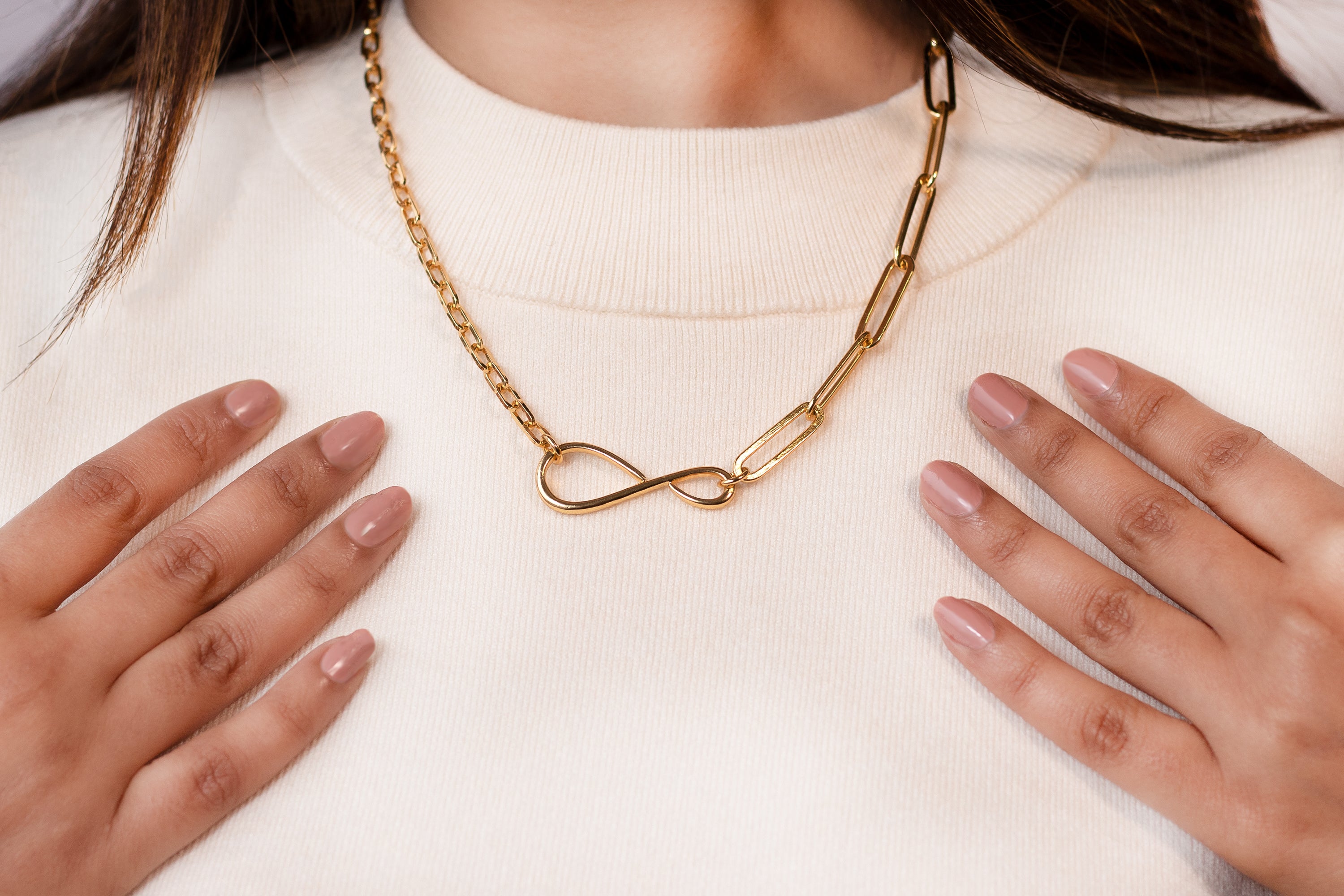 gold bold chain necklace for women
