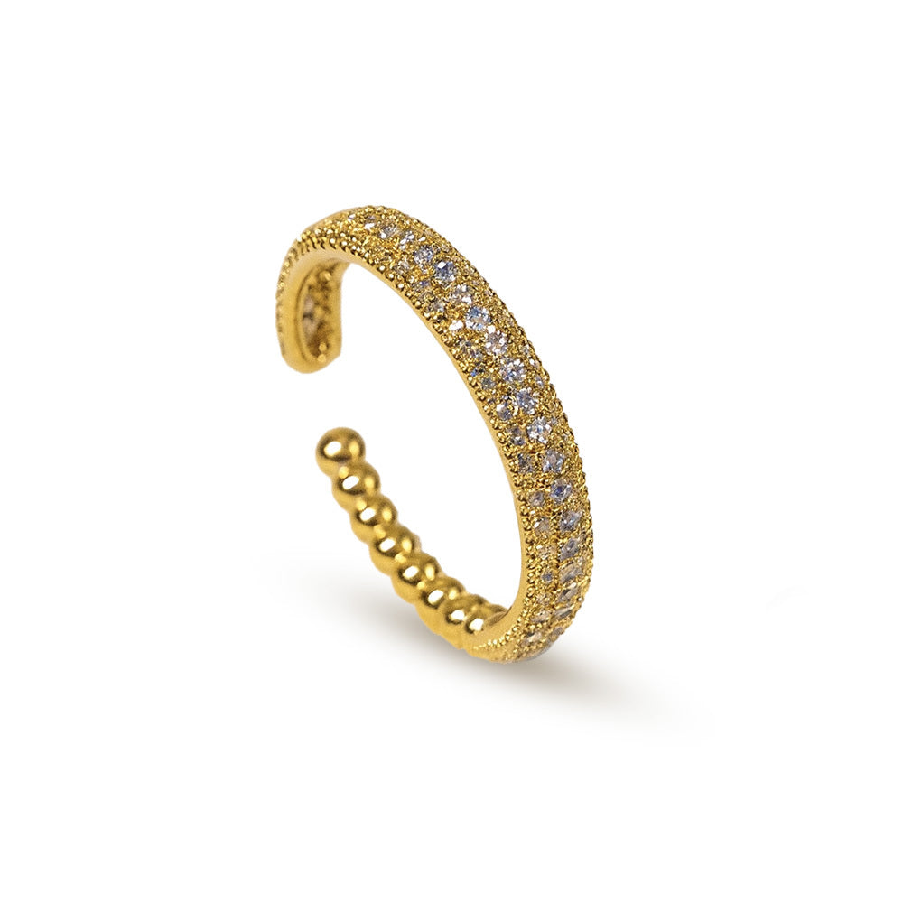 Sabine Gold Adjustable Ring for Women - Amalfa