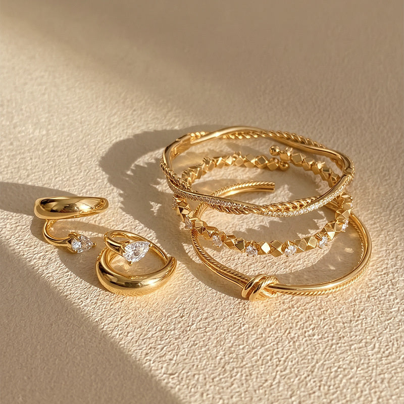 Elara Crystal Duo Jewellery Set