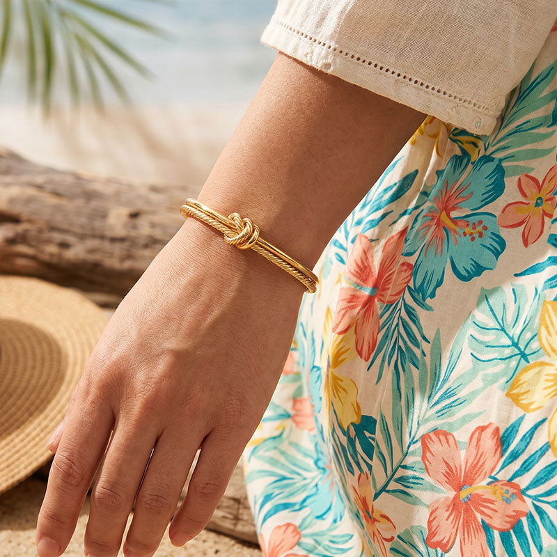 The Golden Hour Stack of 3 Bracelets For Women