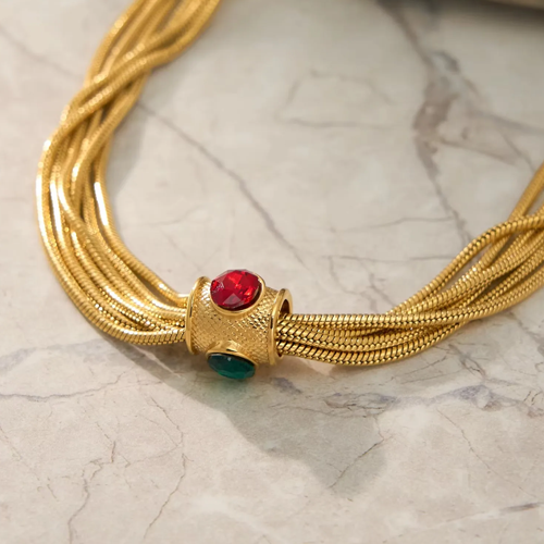 Serena Gold Multi-Layer Bracelet for Women - Amalfa
