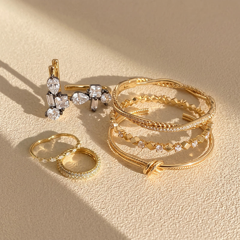 Celeste Crystal Stack Jewellery Set