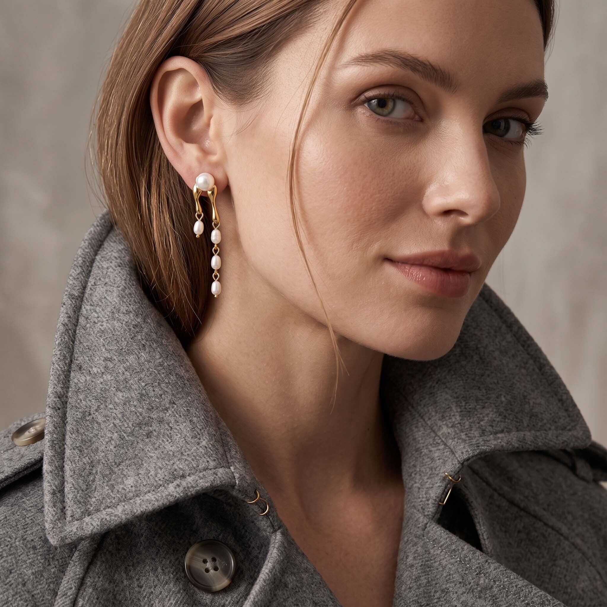 Hoor Pearl Cascade Drop Earrings