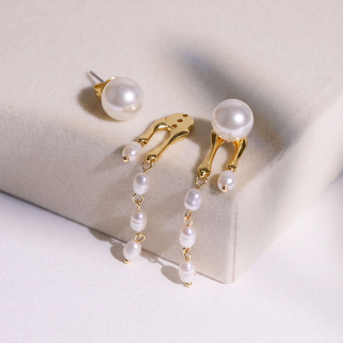 Hoor Pearl Cascade Drop Earrings