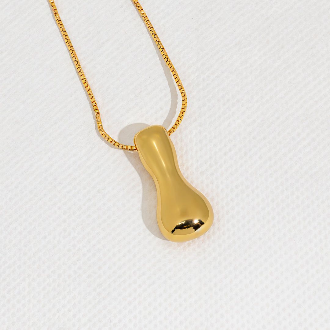 Hana Bubble Initial necklace