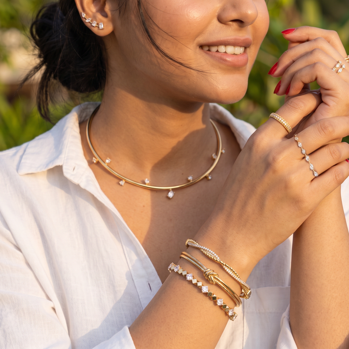 Celine 4-Piece Gold-Plated Statement Jewellery Set