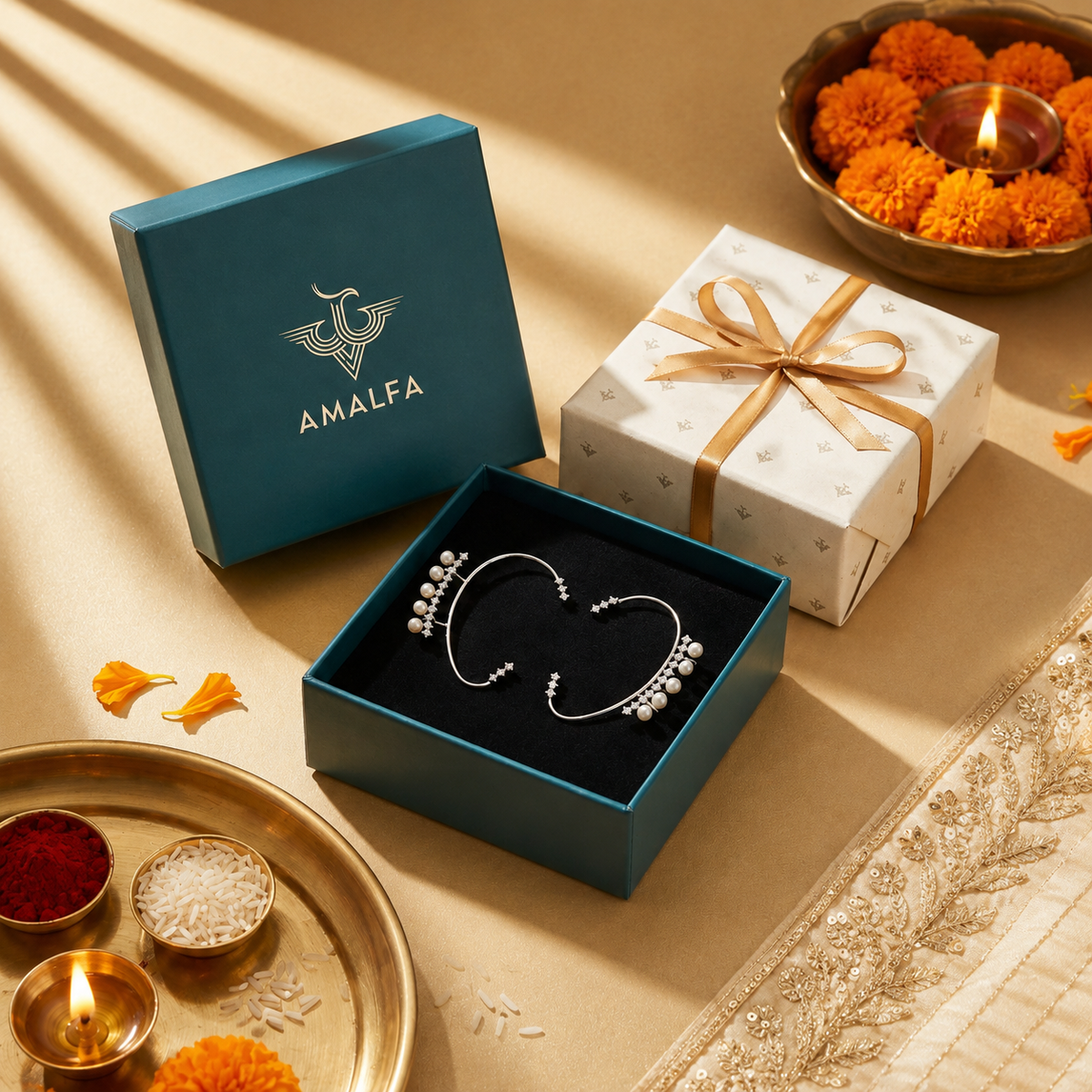 Diana pearl ear cuff Earrings For Women