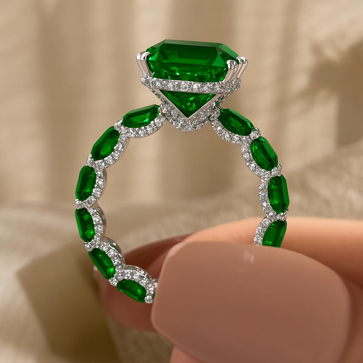 Midnight Majesty Sapphire Ring - Amalfa