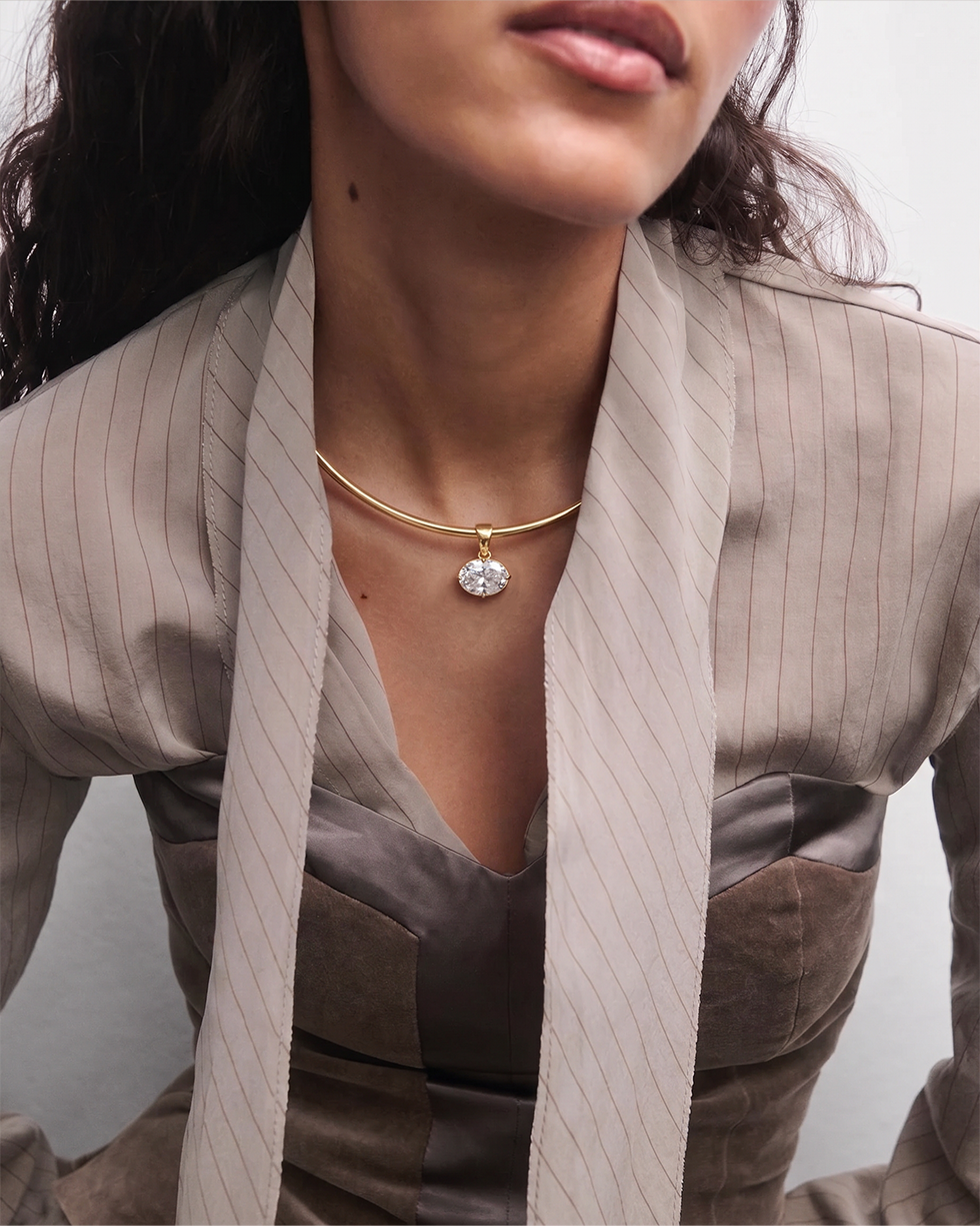 Coin Pendant Torque Necklace For Women