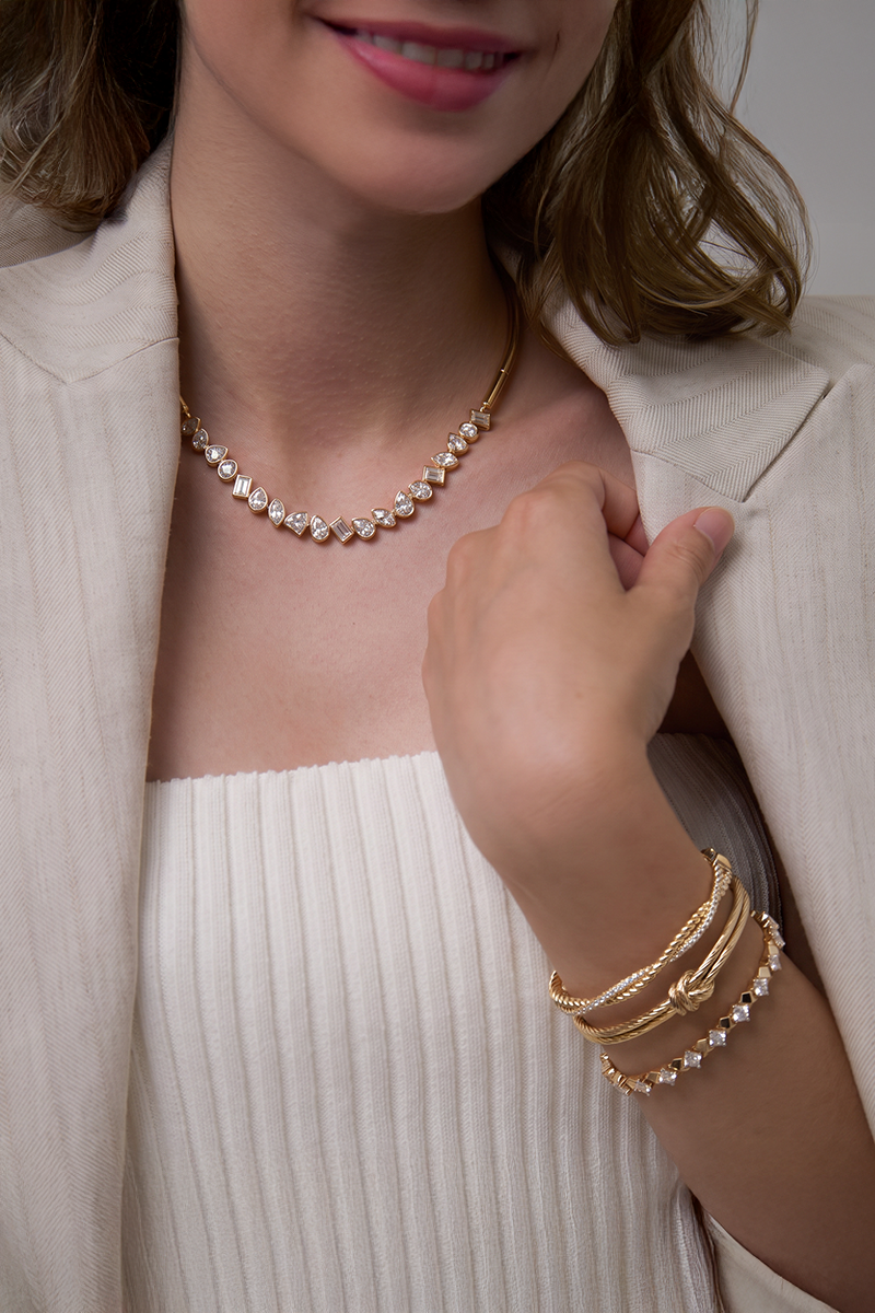 Aurelia Crystal Collar Jewellery Set