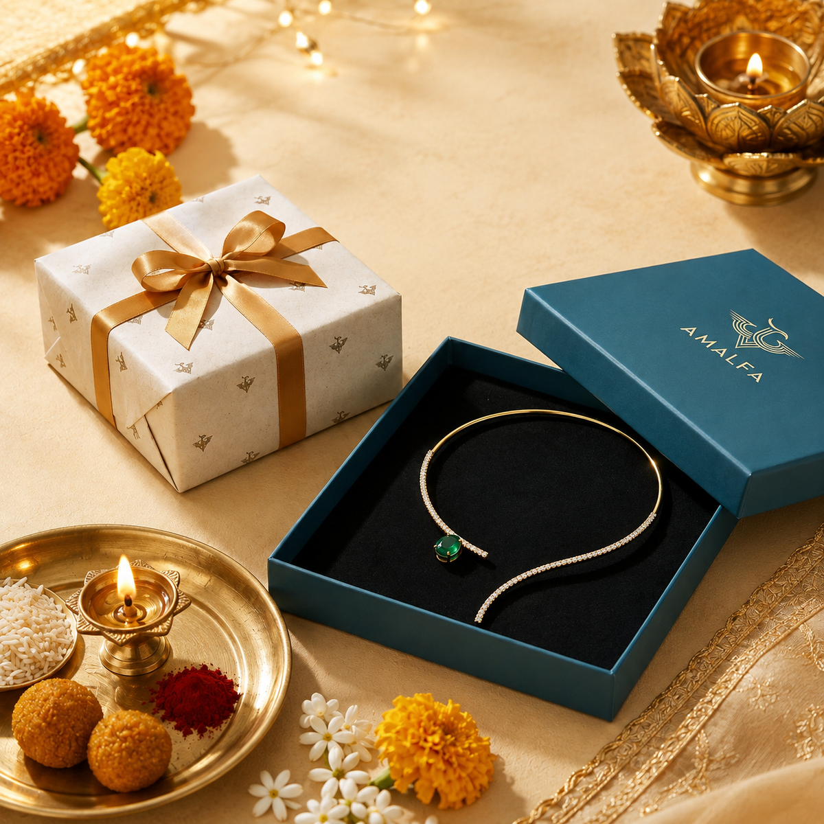 Verdara Curve Collar Necklace For Women