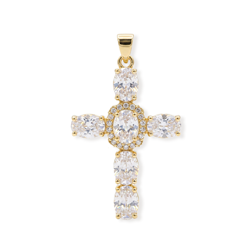 Celeste Gold Cross Charm