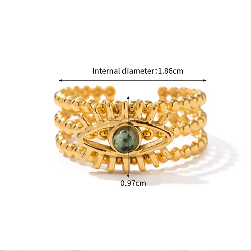 Selene Evil Eye Statement Ring