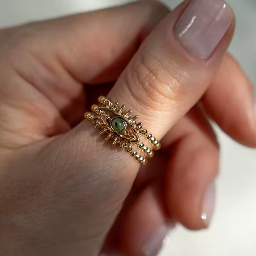 Selene Evil Eye Statement Ring