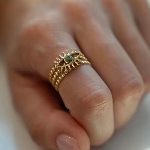 Selene Evil Eye Statement Ring