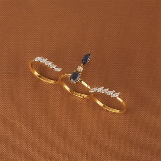 Nayra Triple Finger Statement Ring for Women