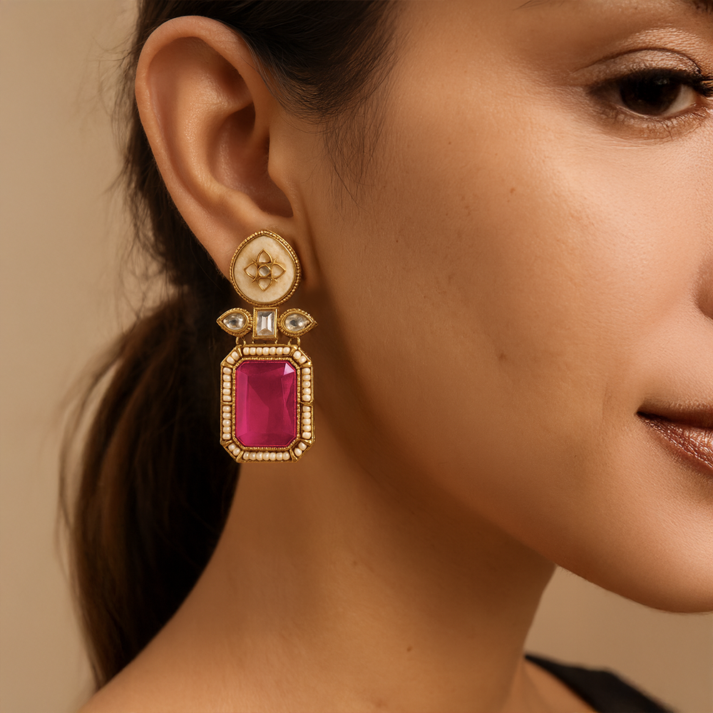 Royal Interchangeable Kundan Earrings