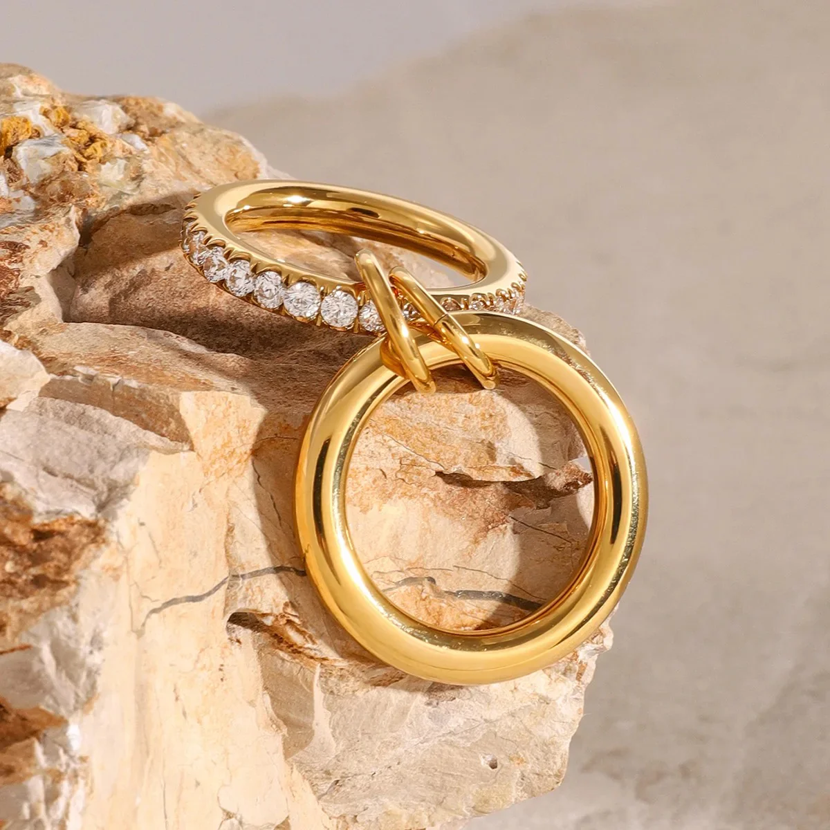 Raya Luxe Gold Stacking Ring