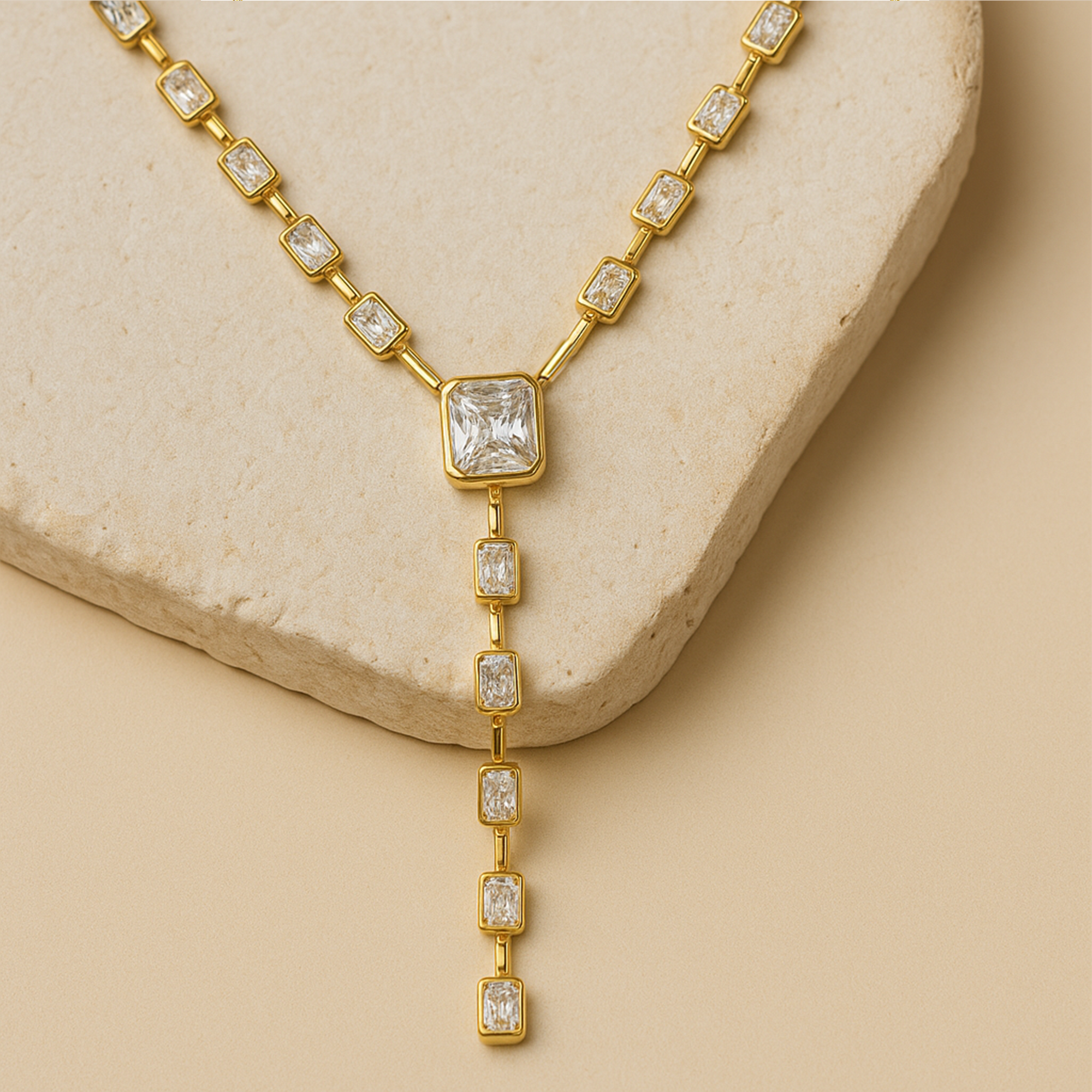 Emerald Cut Necklace for Women