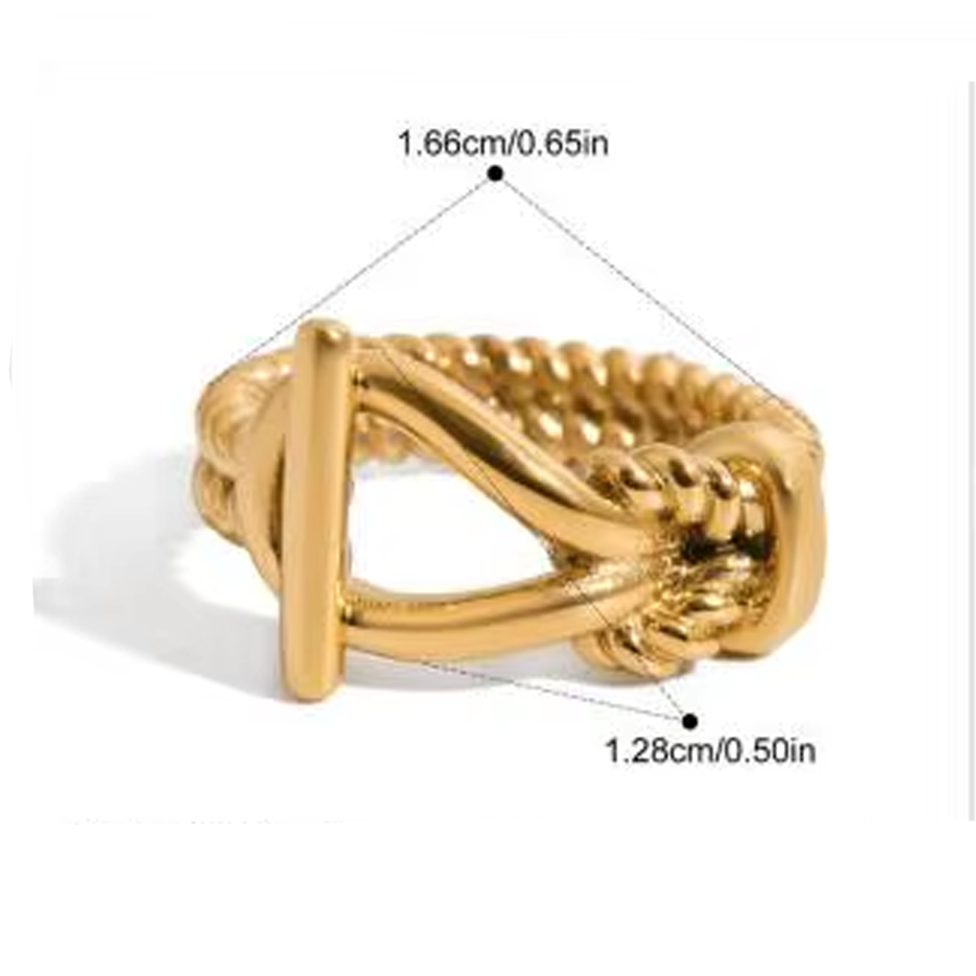 Thira Buckle Band Ring