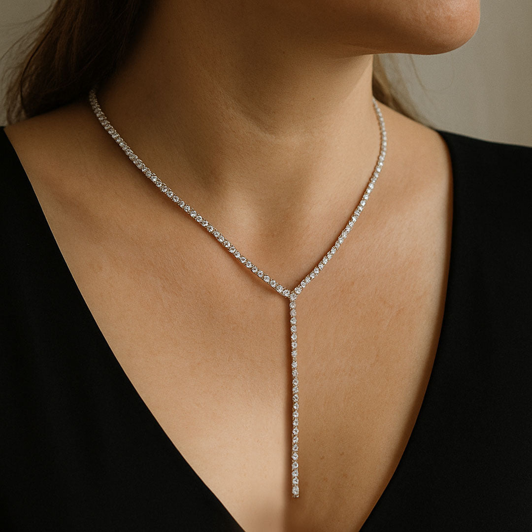 Ina Stone Lariat Necklace