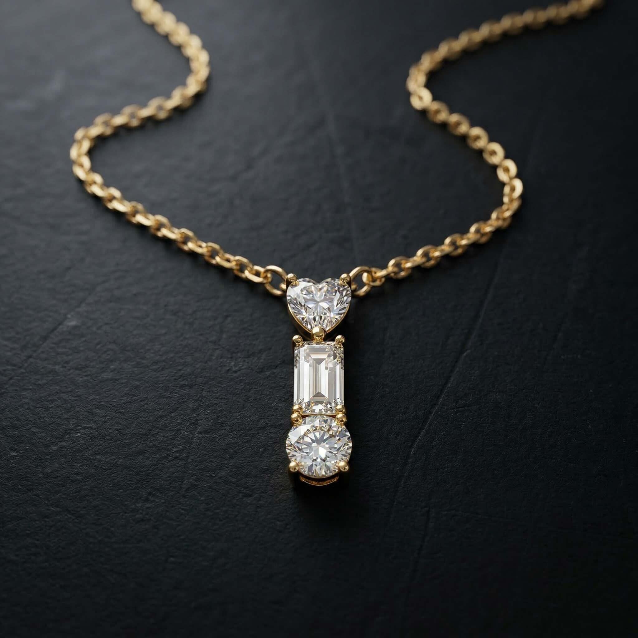 Inaya Heart Shaped Necklace For Women