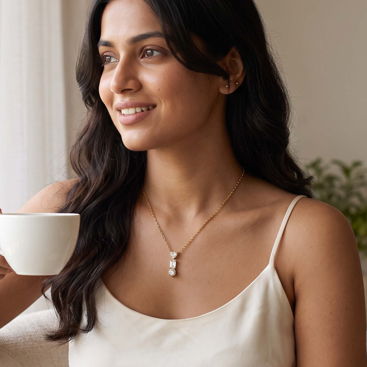 Inaya Heart Shaped Necklace For Women