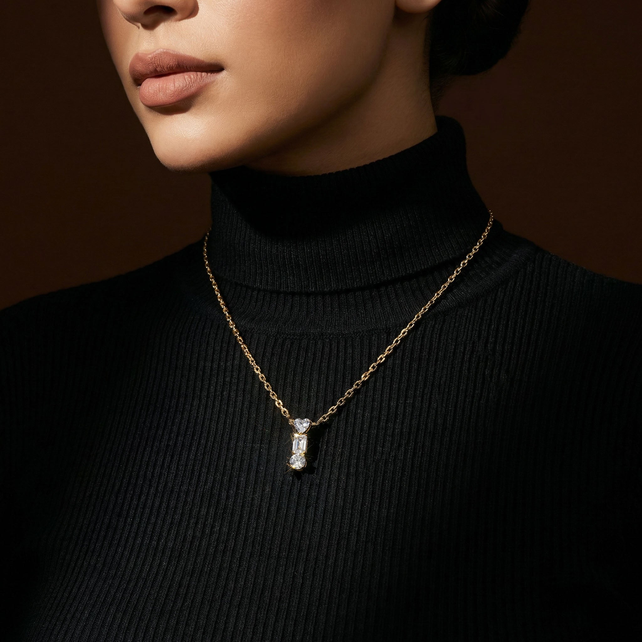 Inaya Heart Shaped Necklace For Women
