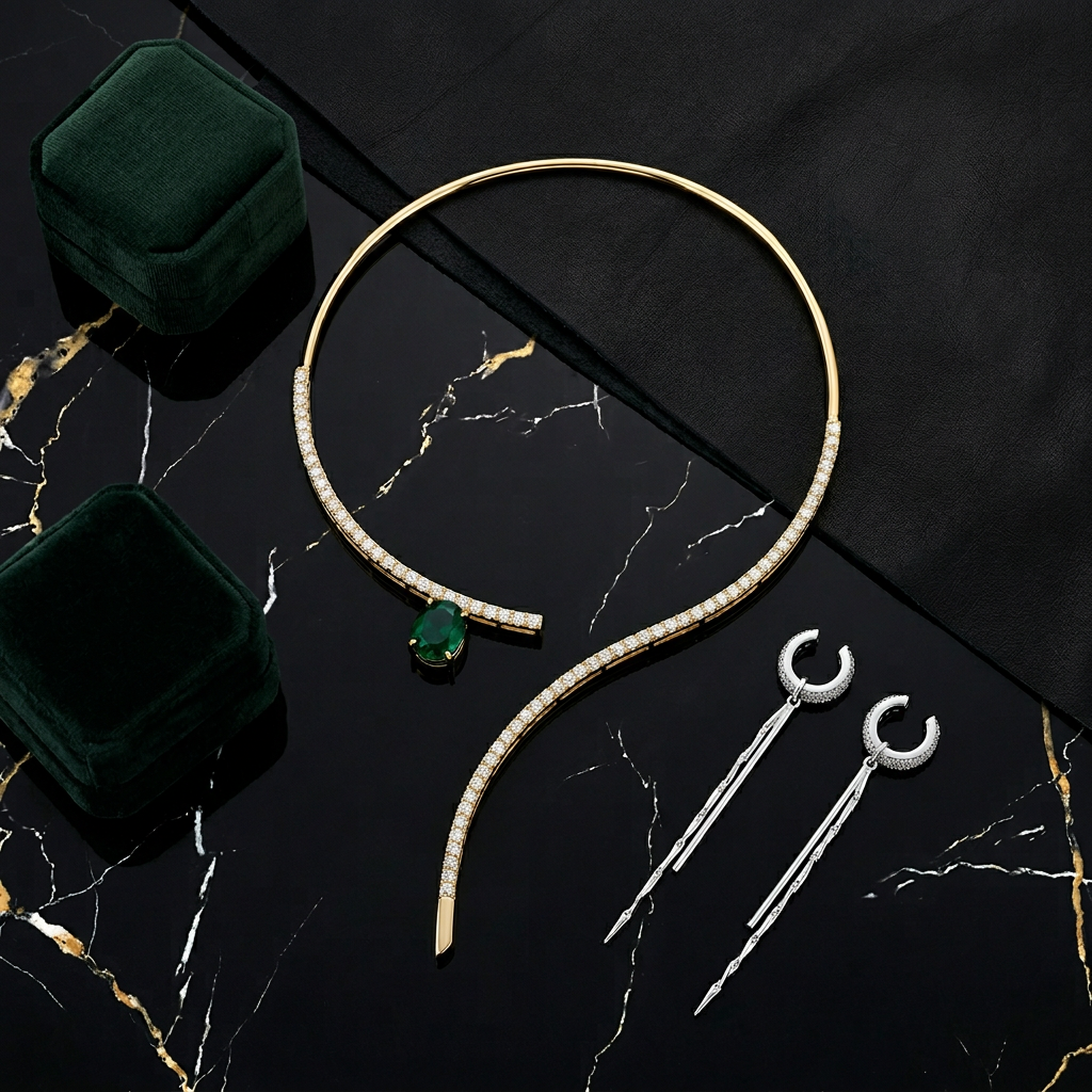 Verdara Curve Collar Necklace For Women