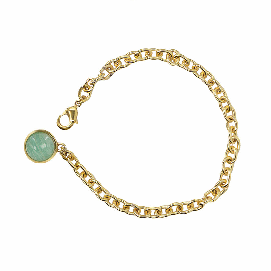 Ebony Dainty Gemstone Hypoallergenic Bracelet - Amalfa