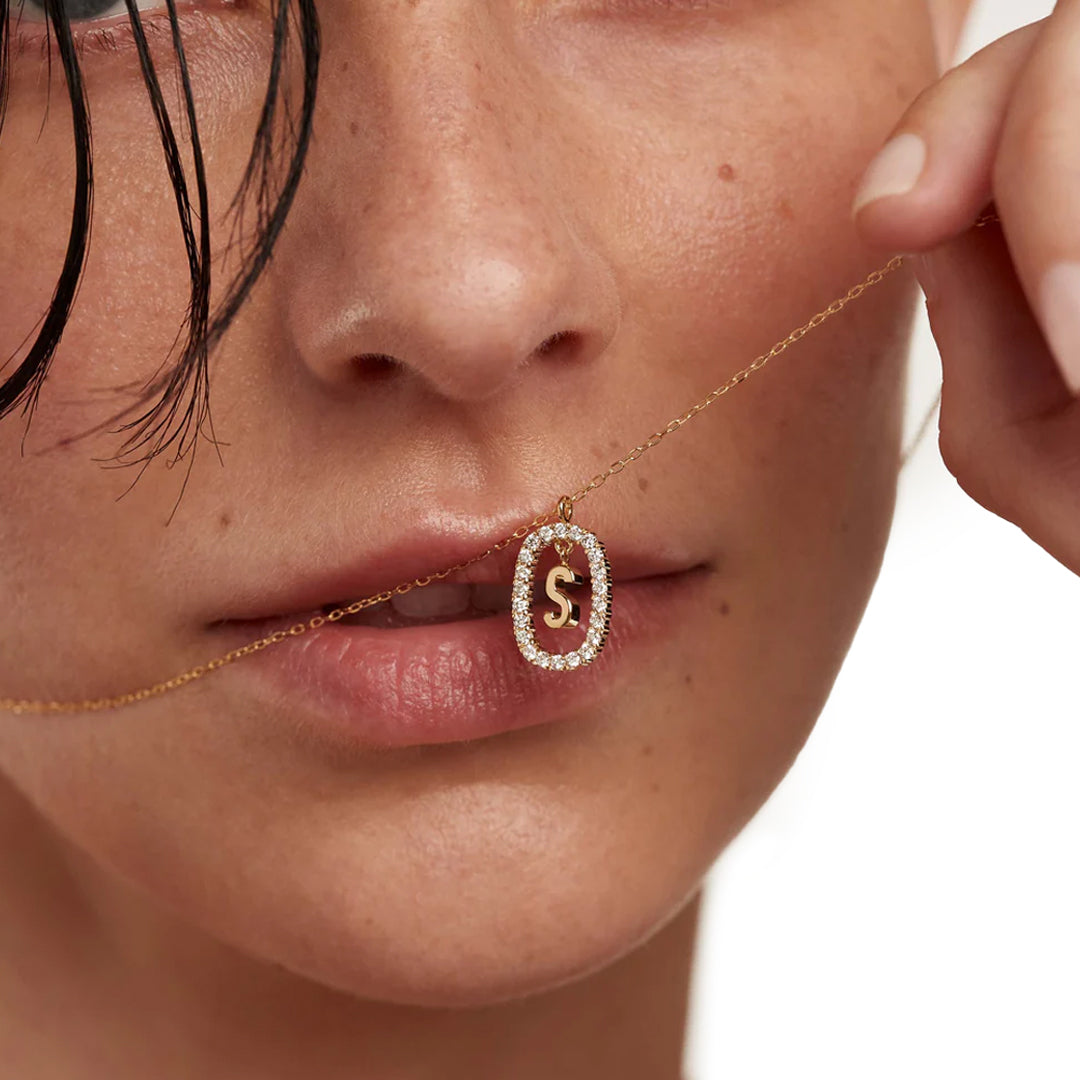 Lena Initial Necklace From Son With Special Gift Box - Amalfa