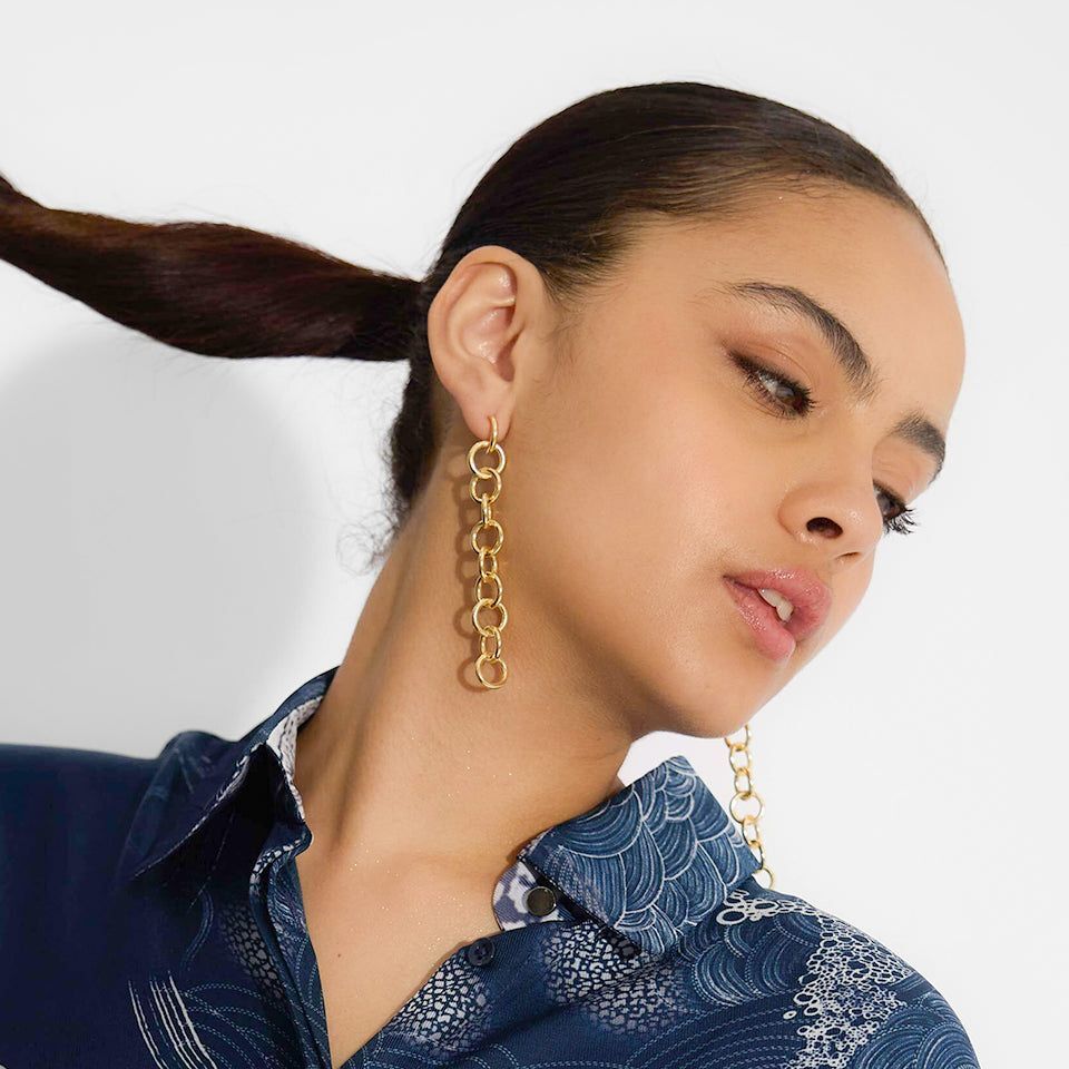 Elegant Chain Earrings - Amalfa