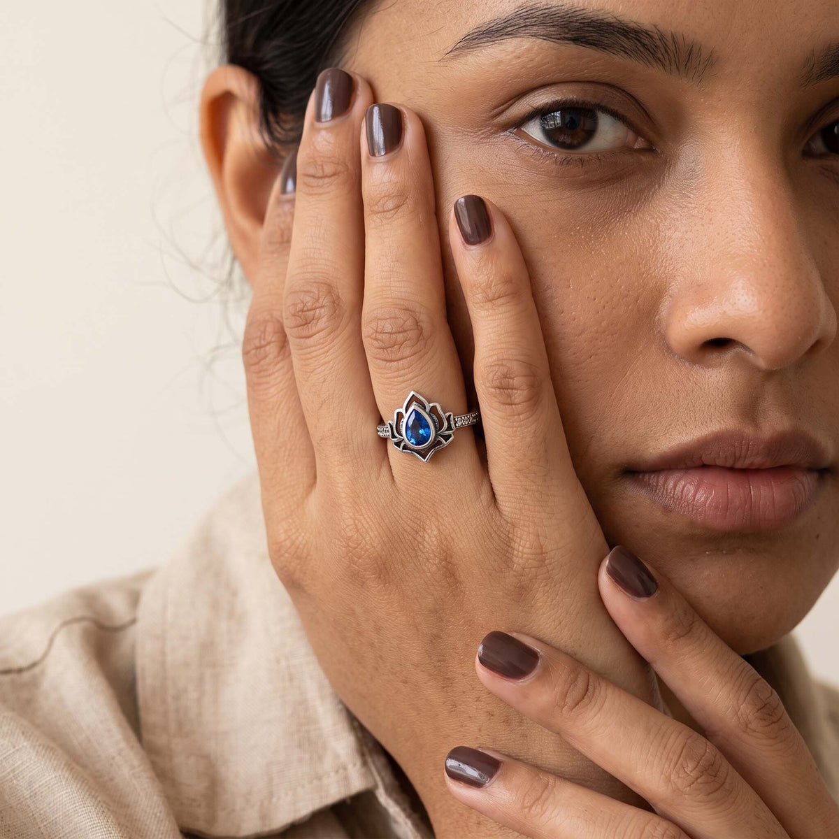 Trauma Lotus Ring For Women