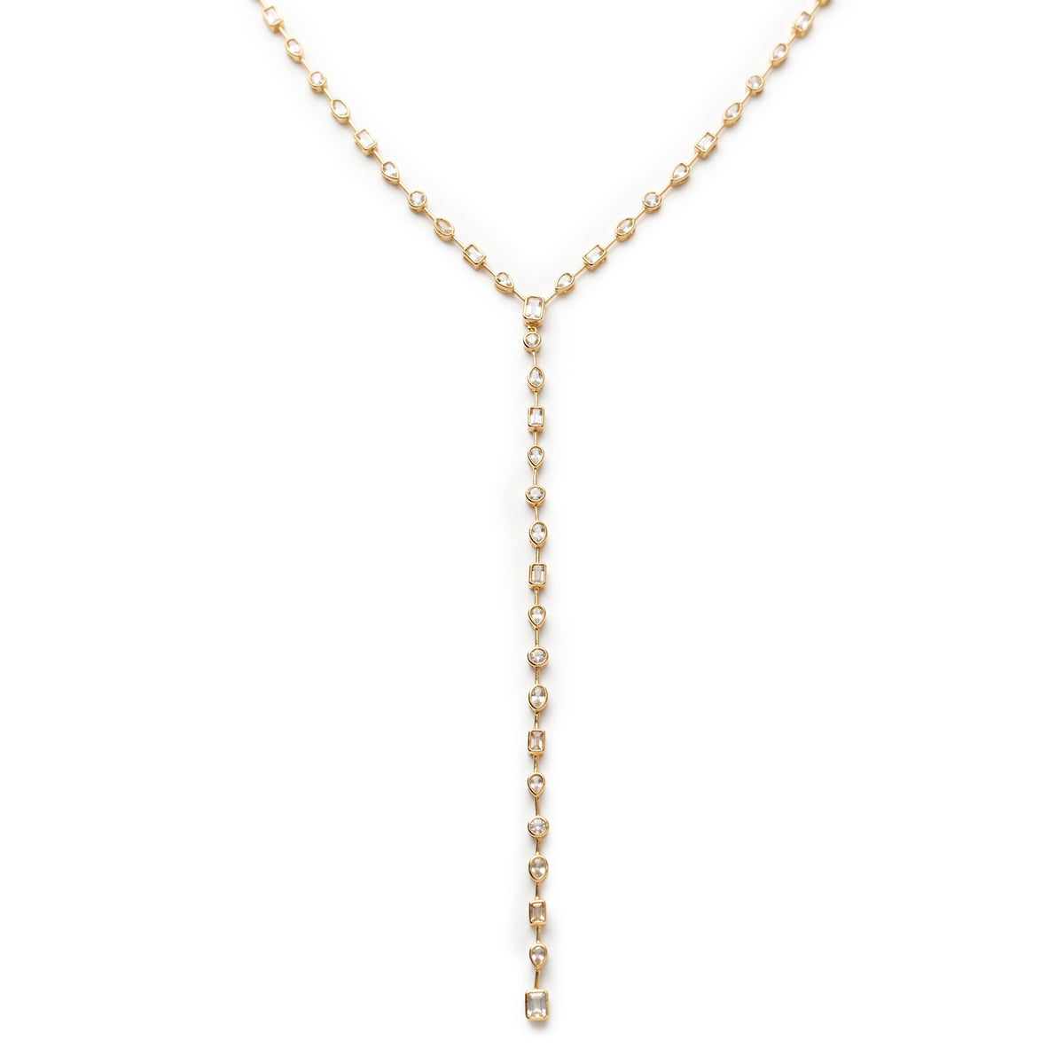 Cascade Lariat Two-in-One Necklace and Bracelet