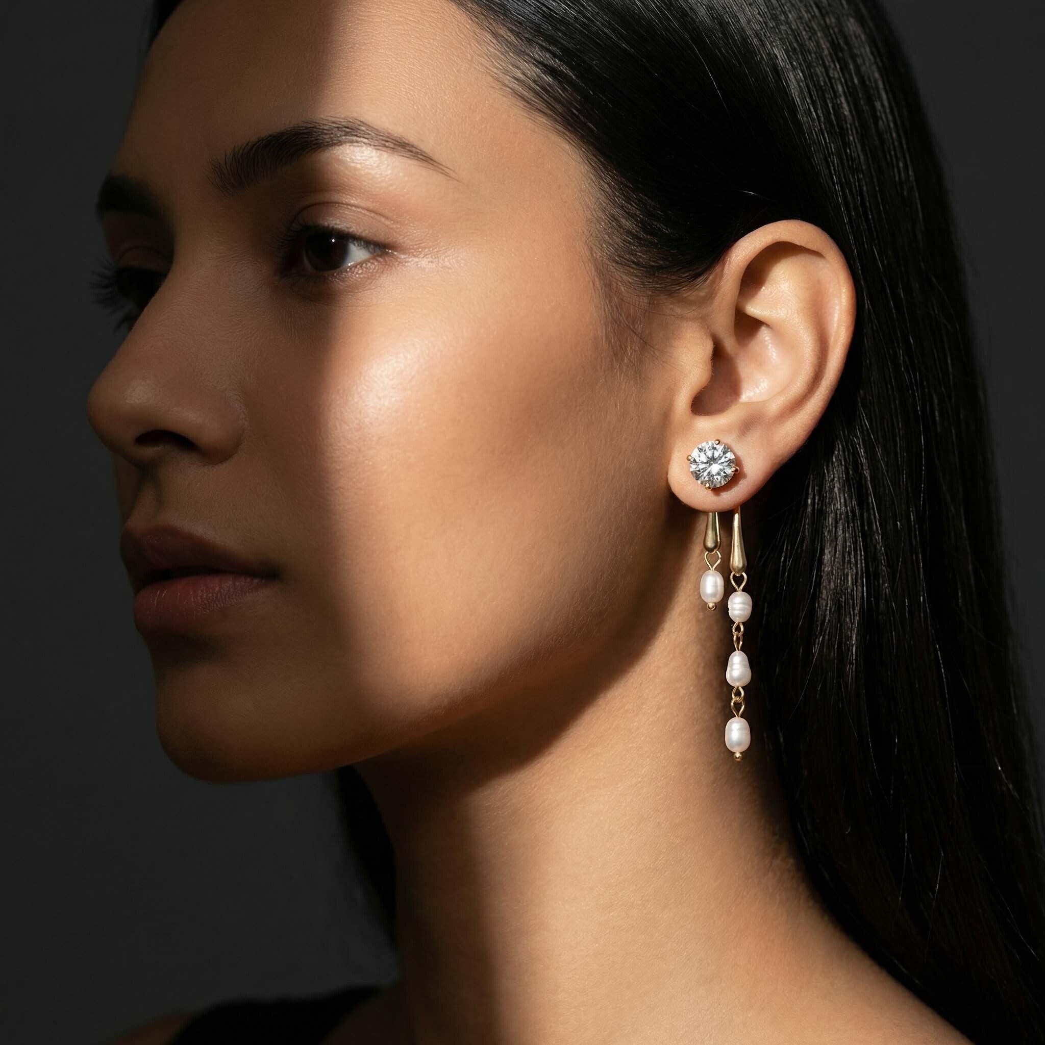 Noor Luxe Pearl Drop Earrings