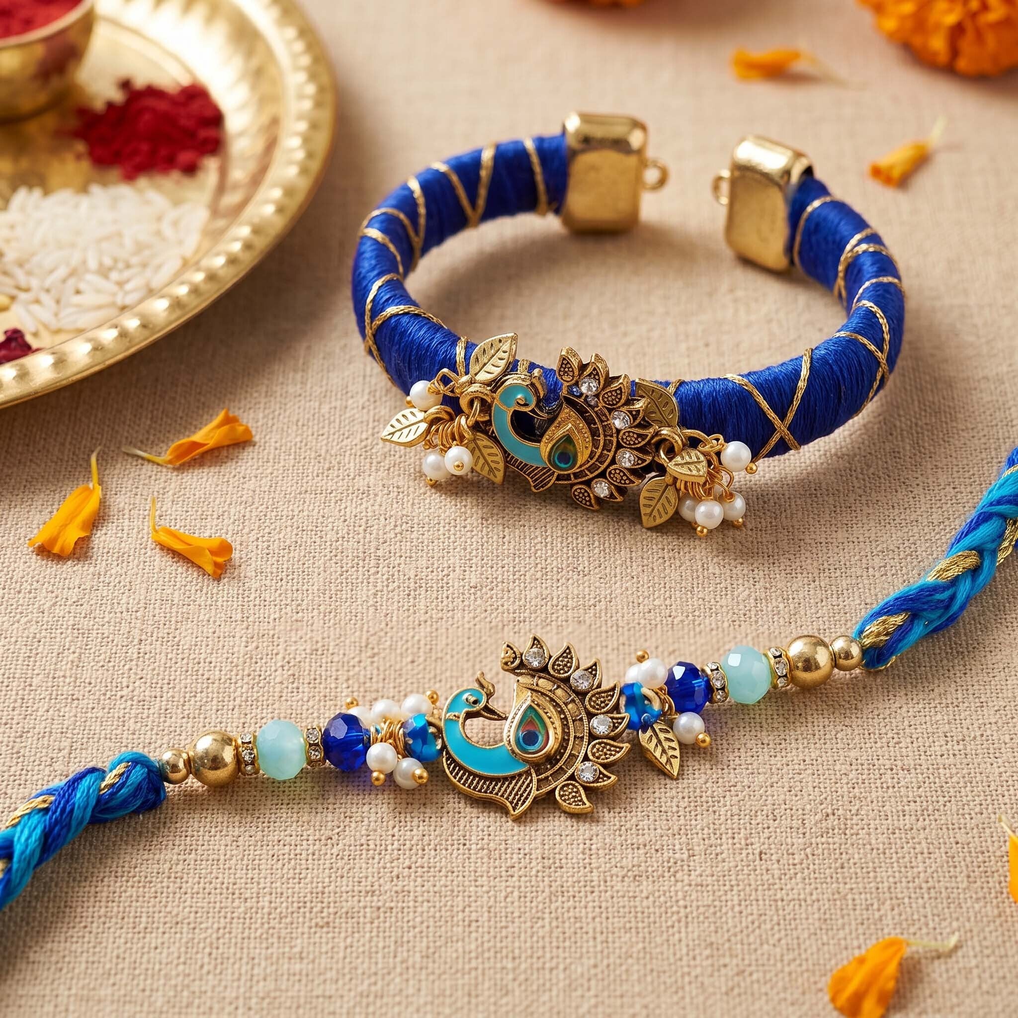Nazarika Rakhi Bracelet Set
