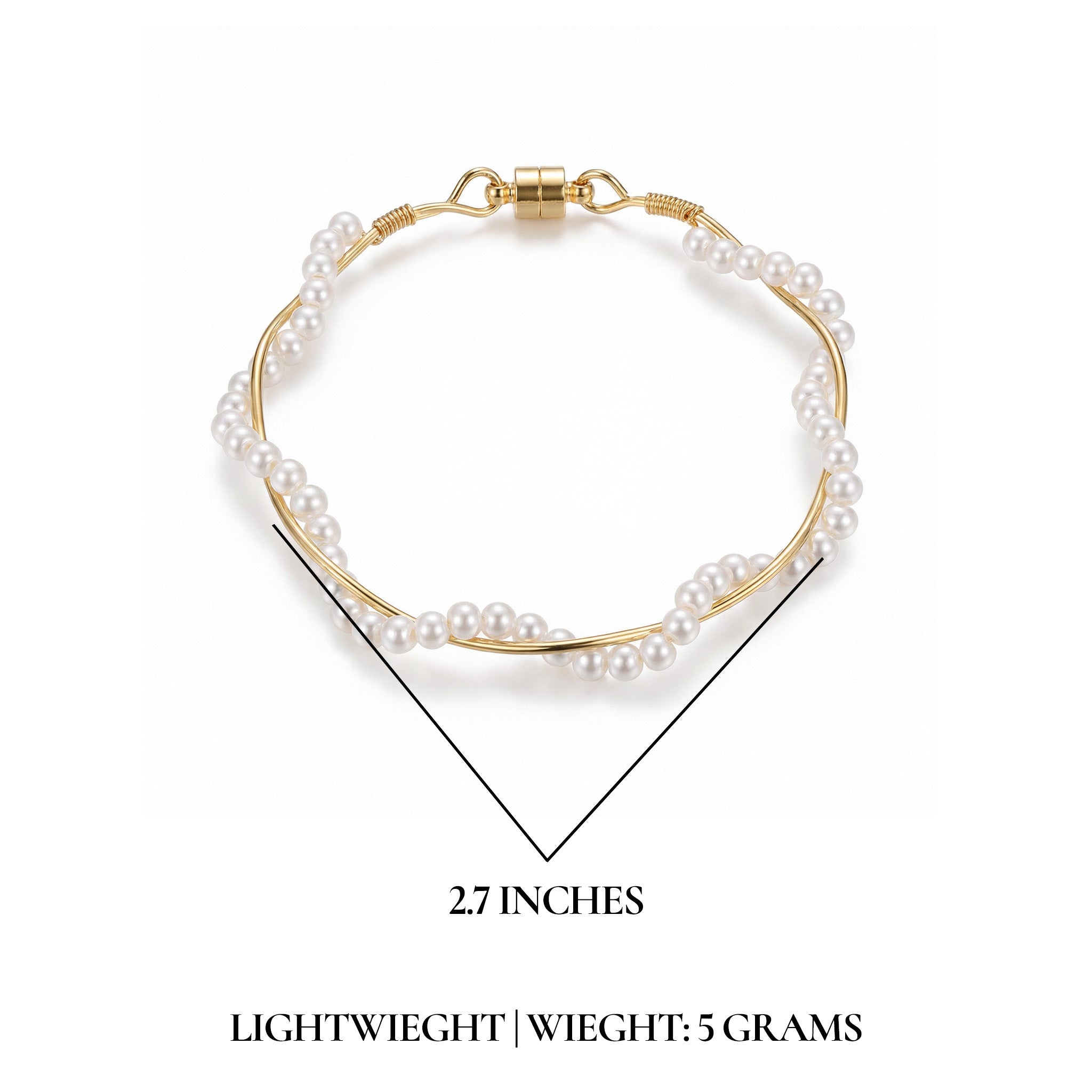 Pearl twist bracelet For Women