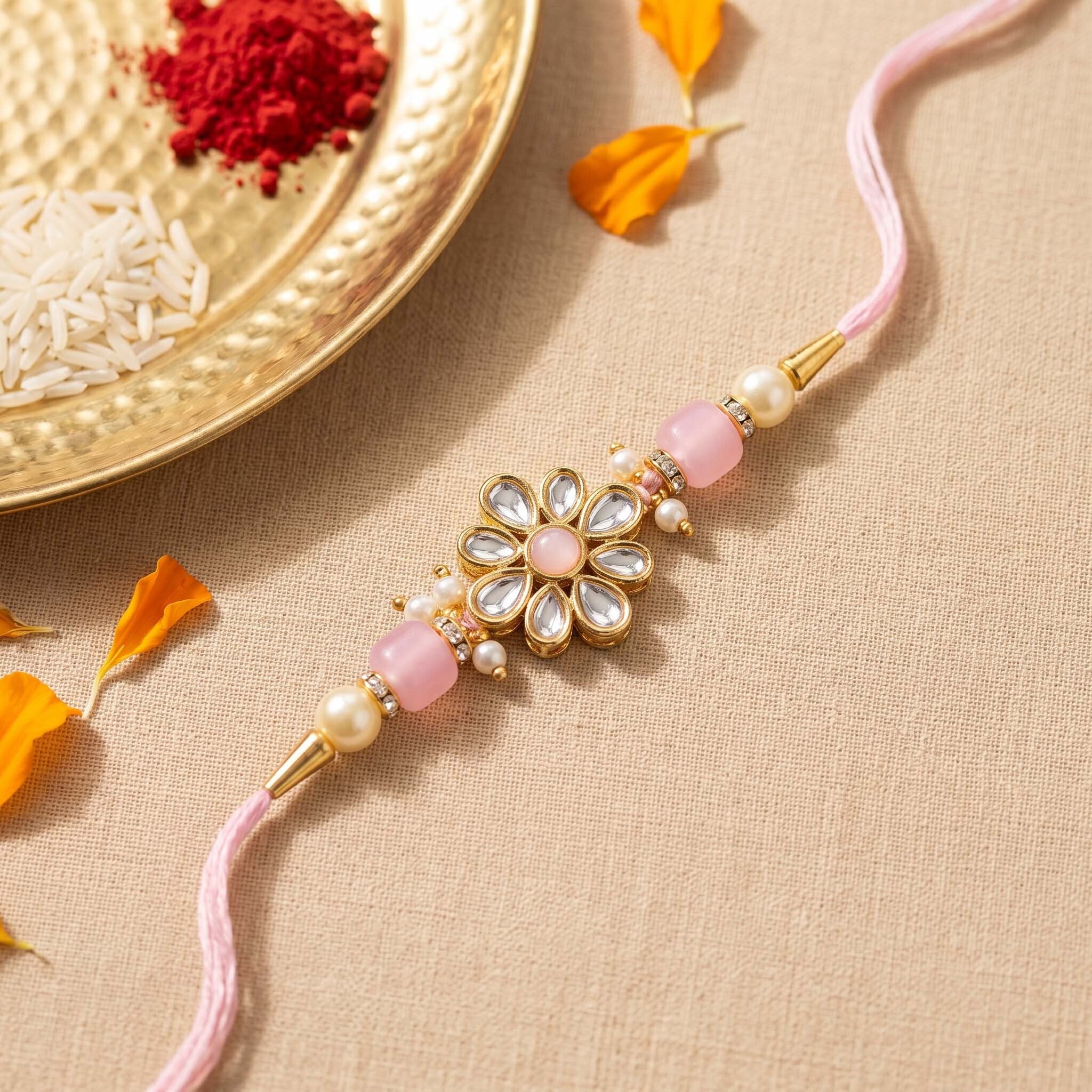 Gulmohar Rakhi Watch Set